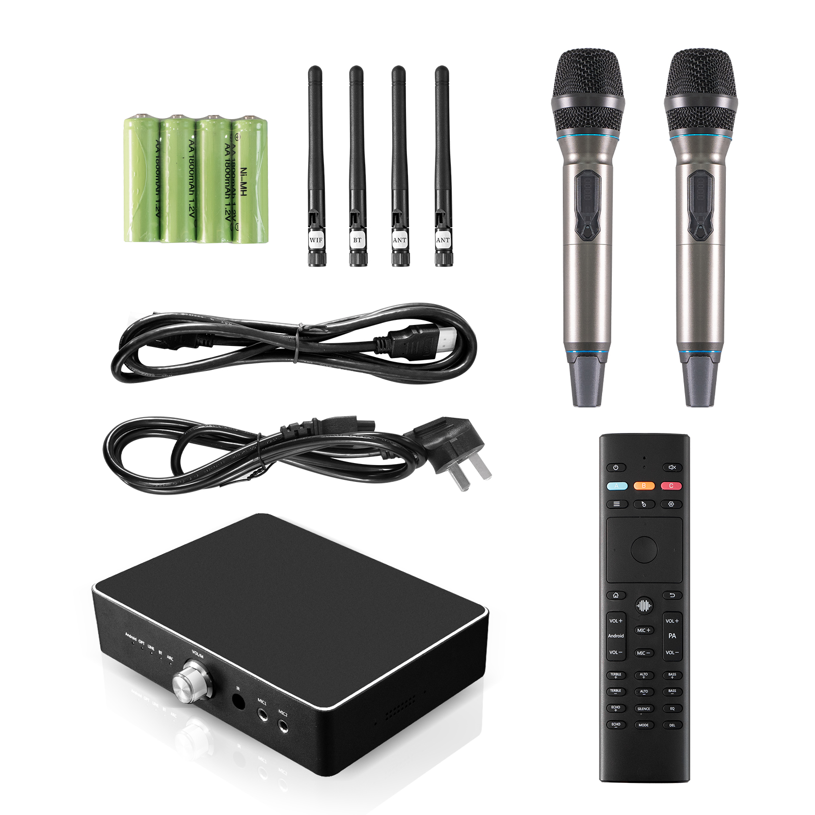 Lecteur réseau KTV, kit amplificateur et microphone